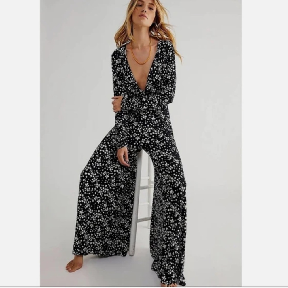 Free People Effortless Wide Leg Jumpsuit